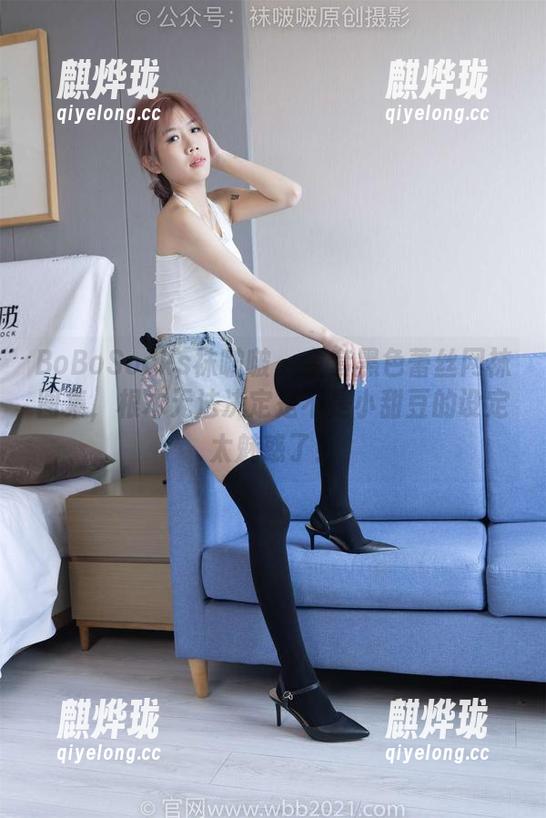 BoBoSocks袜啵啵 - 全套黑色蕾丝网袜图集，根本无法决定是不是小甜豆的设定太魅惑了！